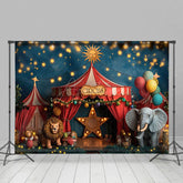 Aperturee - Aperturee Summer Night Starry Sky Circus Cake Smash Backdrop
